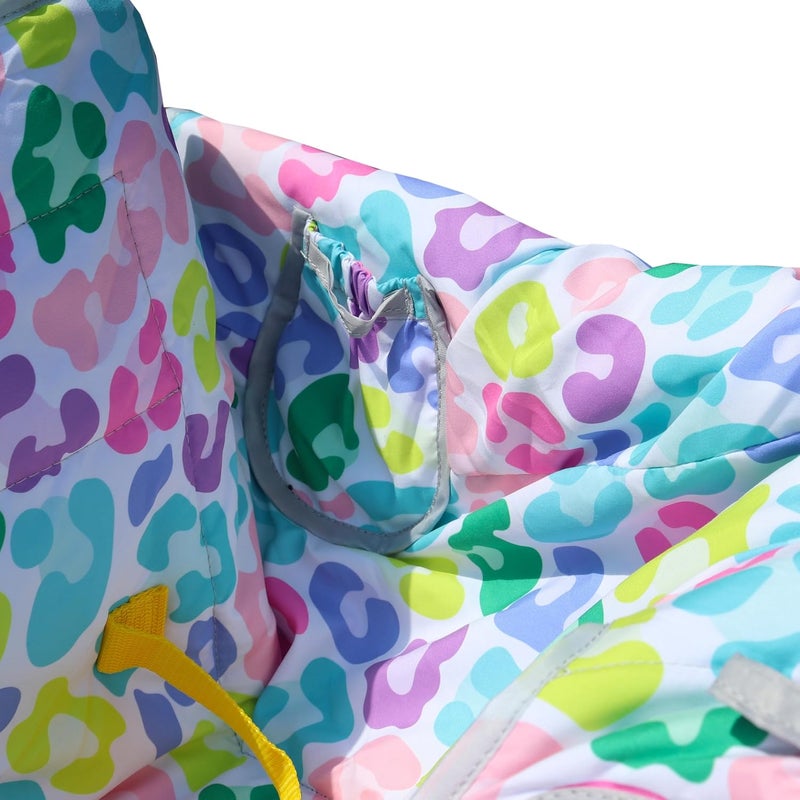 Gowraps 2-in-1 Shopping Cart and High Chair Cover-Grocery Cart Cover for Babies Toddlers Infants Resturant Highchair Cover-Padded Folds to Portable Pouch for Baby Boy Girl (Colorful) - Image 5